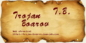 Trojan Boarov vizit kartica